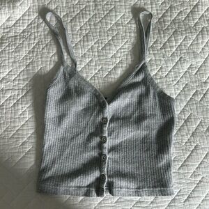 Brandy Melville Gray Cami Crop Top